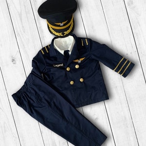 Pilot Gifts for Kids-Halloween Costumes Cosplay-Captain Hat-Aviation Gifts-Air Force Gifts for Pilots image 1