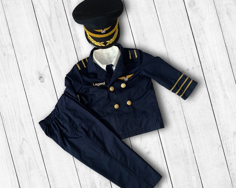 Pilot Gifts for Kids-Halloween Costumes Cosplay-Captain Hat-Aviation Gifts-Air Force Gifts for Pilots image 1