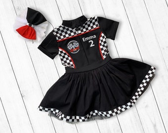 Mommy and Me Fast One Birthday-Tutu Checkered Dress-Two Fast Birthday Custom Race Suit-Race Car Birthday-Adult Halloween Costumes