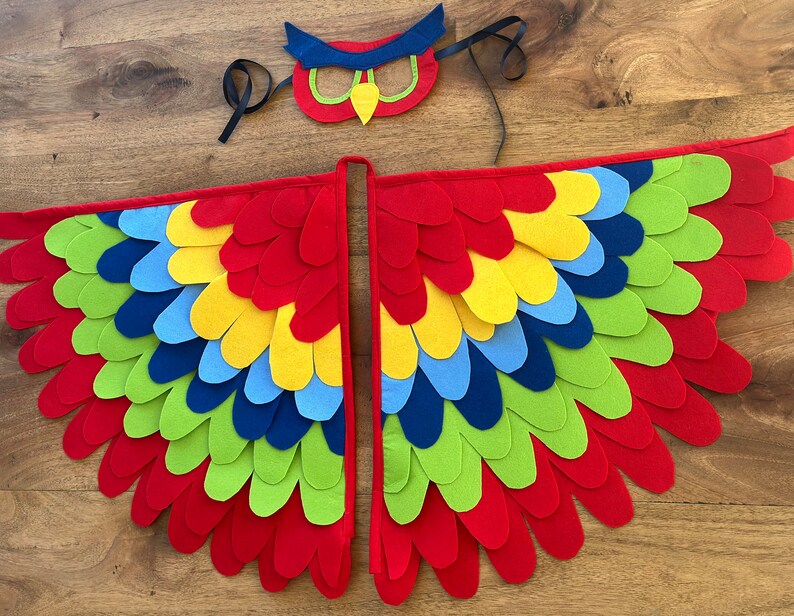 Carnival Costume Wings Capecrochet Owl Maskbaby Parrot Etsy