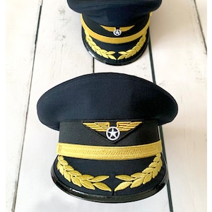 Captains Hat Aviation Gifts for Pilots-Pilot Gifts for Men-Halloween Costumes-1st Birthday Gift