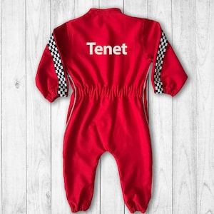 Custom Race Suit Race Car Birthday Halloween Costume 1st Birthday Gift Photography Props Infant Costume Suit+BackName
