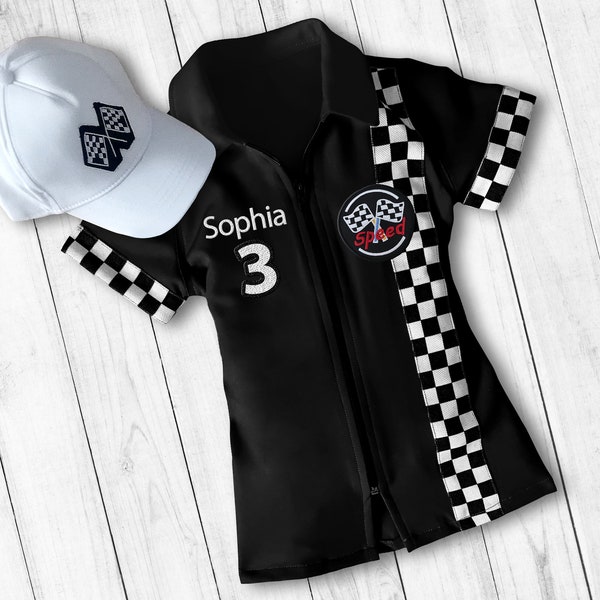 Checkered Dress Two Fast Birthday Custom Race Suit-Race Car Birthday-Halloween Costumes-1st Birthday Gift-Photography Props