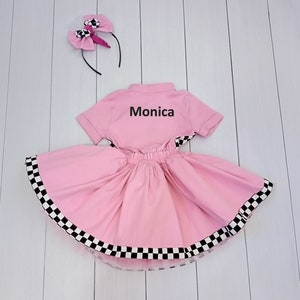 Mom and Daughter Tutu Checkered Dress-Race Car Birthday-Adult Costumes-Fast One Birthday-Two Fast Birthday Custom Race Suit Dress+BackName
