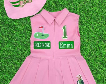 chinese dress ladies Golf Course Pink Stripe Smocked Side Tie Dress – Classic Whimsy main image 1