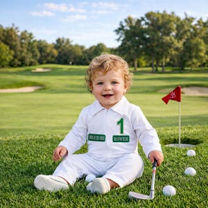 Golf First Birthday-Hole in One Birthday-Girl Golfing-Caddy Outfit-Golf Party-Golf Gifts-Golf Sweatshirt