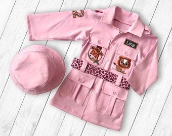 Pink Safari Halloween Costumes-Safari Birthday-Eagle Scout Wild One Birthday-Two Wild Birthday Girl Scout Party