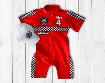 Custom Race Suit-Race Car Birthday-Halloween Costume-1st Birthday Gift-Photography Props-Infant Costume-Racer Jacket