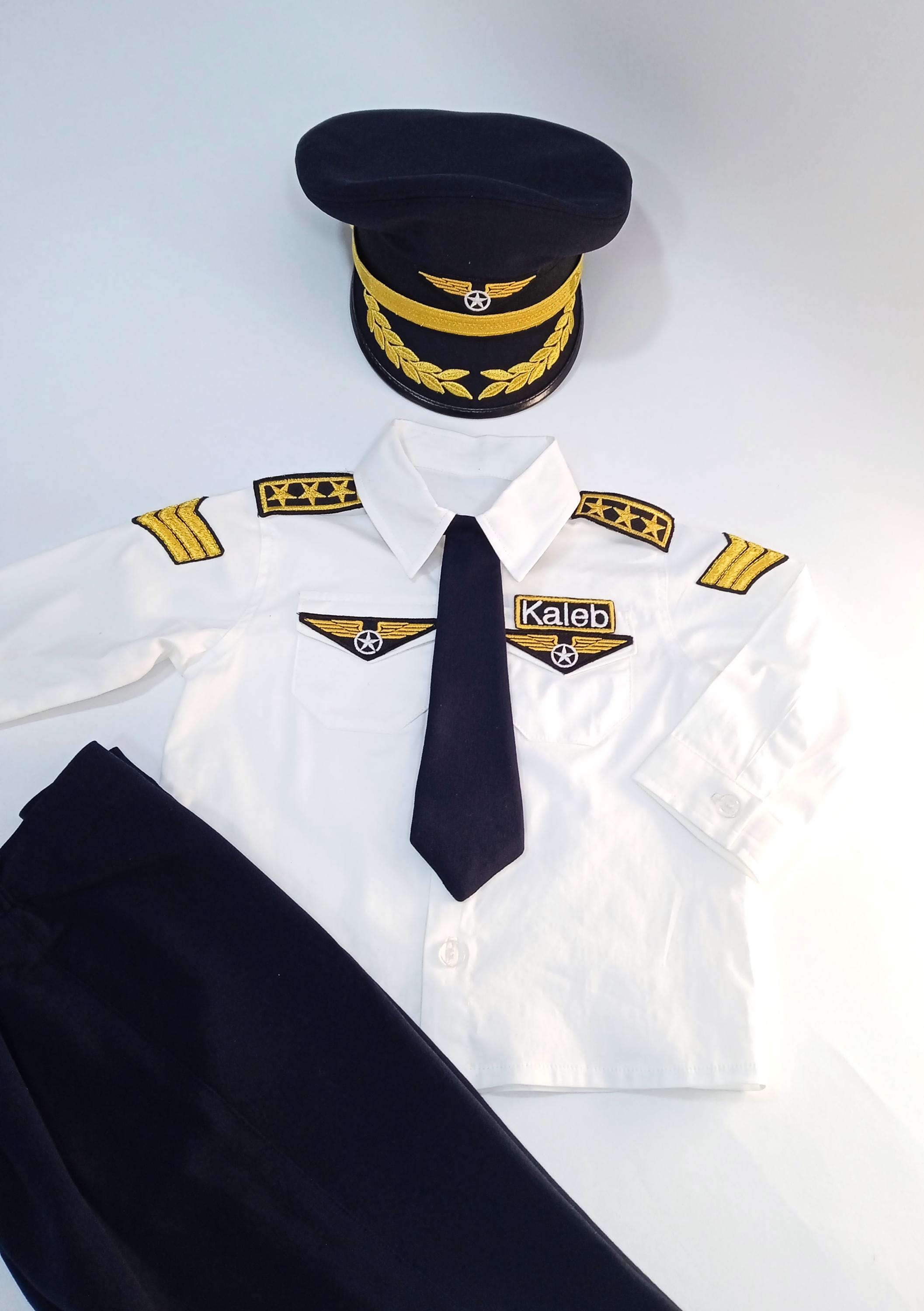 DISFRAZ PILOTO DE AVION 5-6 Al Por Mayor