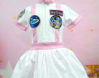 Pink Dress Space Suit Space Theme Birthday Party-astronaut Costume
