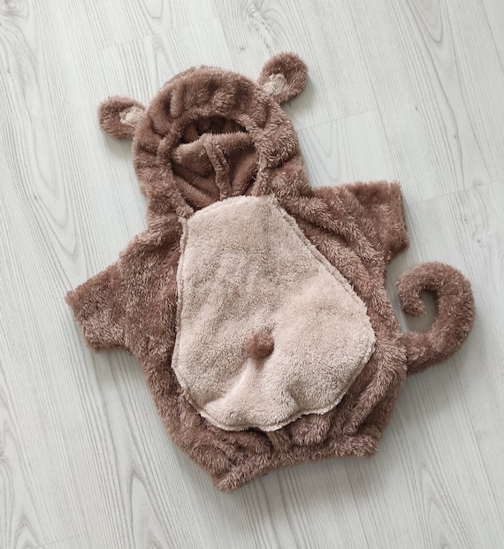 Monkey Ape Costume-Chimpanzee Costume-Halloween Costume-Toddler Costume