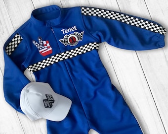 Custom Race Suit | Race Car Birthday | Halloween Costume | 1st Birthday Gift | Photography Props | Infant Costume