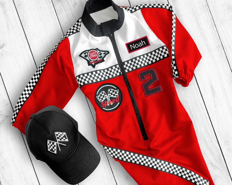 Fast One Birthday-Race Car Birthday-Two Fast Birthday Custom Race Suit-Halloween Costumes-1st Birthday Gift-Drag Race image 1