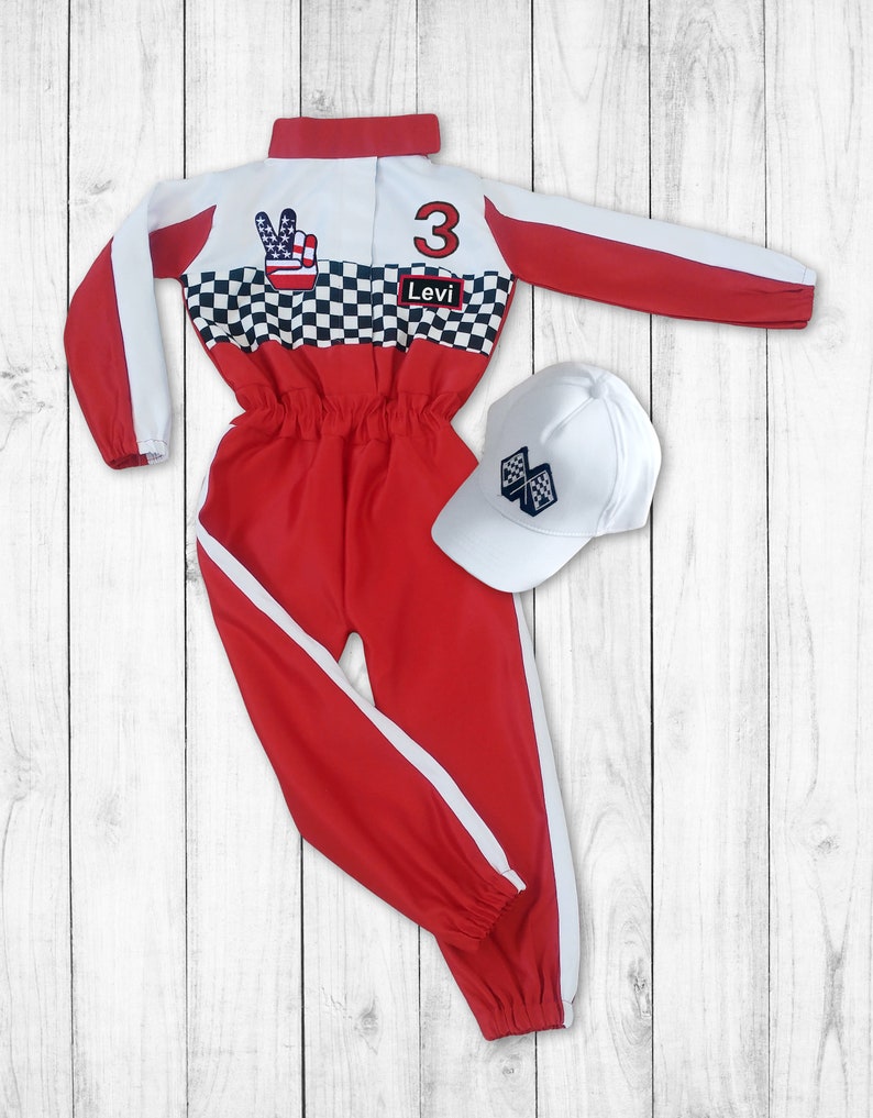 Race Car Birthdayrace Suithalloween Costumes1st Birthday Etsy