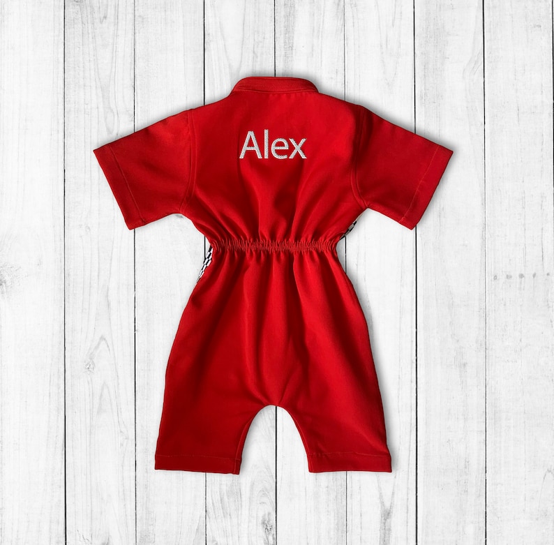 Adult Two Fast Birthday Custom Race Suit-Fast One Birthday-Race Car Birthday-Halloween Costumes-1st Birthday Gift Short+BackName