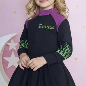 Black and Green Flame Fast One Birthday-Two Fast Birthday Custom Race Suit-Tutu Checkered Dress-Race Car Birthday-Halloween Costumes