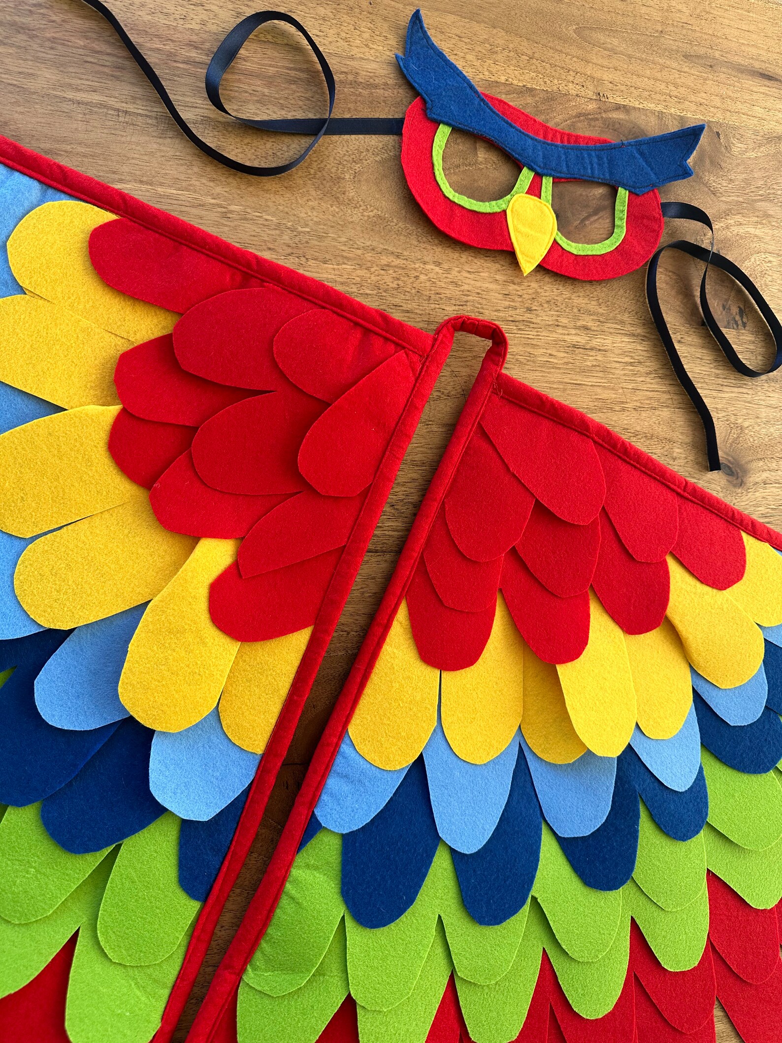 Carnival Costume Wings Capecrochet Owl Maskbaby Parrot Etsy