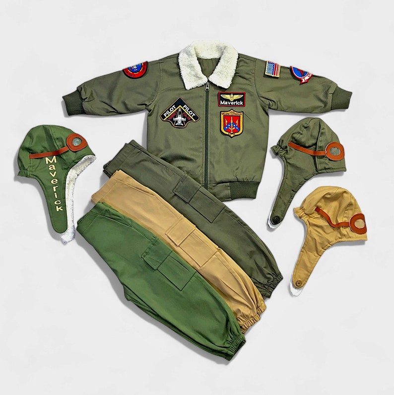 Pilotenjacke-Custom Bomberjacke-Sherpa Jacke-Militärjacke-Motorradjacke-Varsity Jacke-Halloween-Kostüm Bild 6