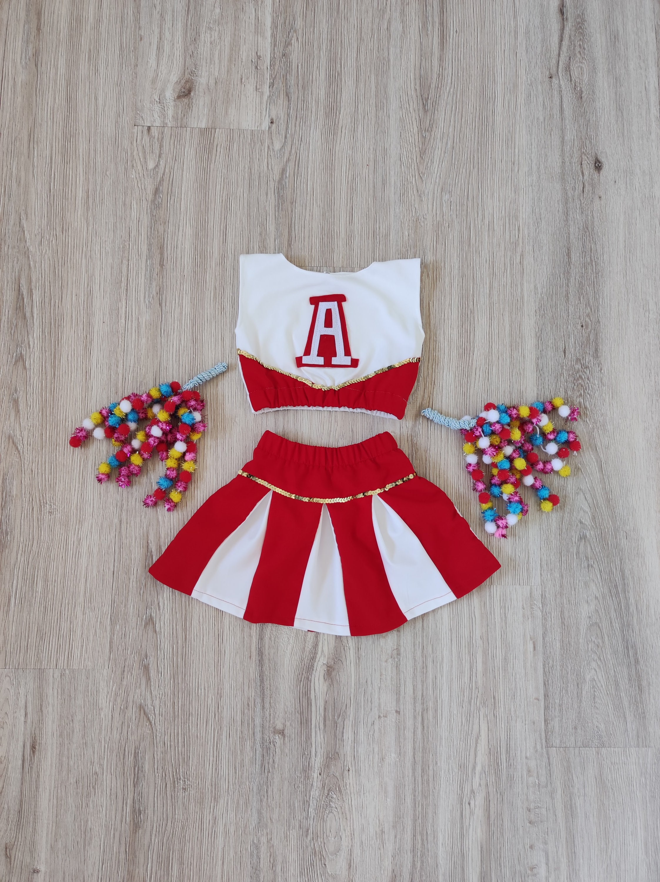 Cheerleader Costume-halloween Costume-super Hero - Etsy Israel