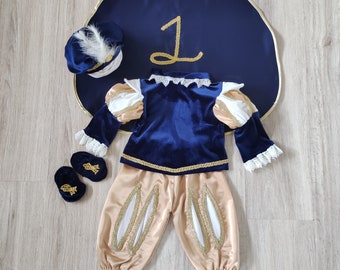 Napoleon-Kostüm | Prinz Halloween-Kostüm | Fotografie Neugeborene Requisiten | 1. Geburtstagsgeschenk | Renaissance-Kostüm