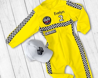 Race Car Birthday Custom Race Suit-Two Fast Birthday-Fast One Birthday-Halloween Costumes-1st Birthday Gift-Drag Race