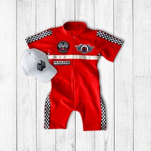 Custom Race Suit-Race Car Birthday-Halloween Costume-1st Birthday Gift-Photography Props-Infant Costume-Racer Jacket image 6