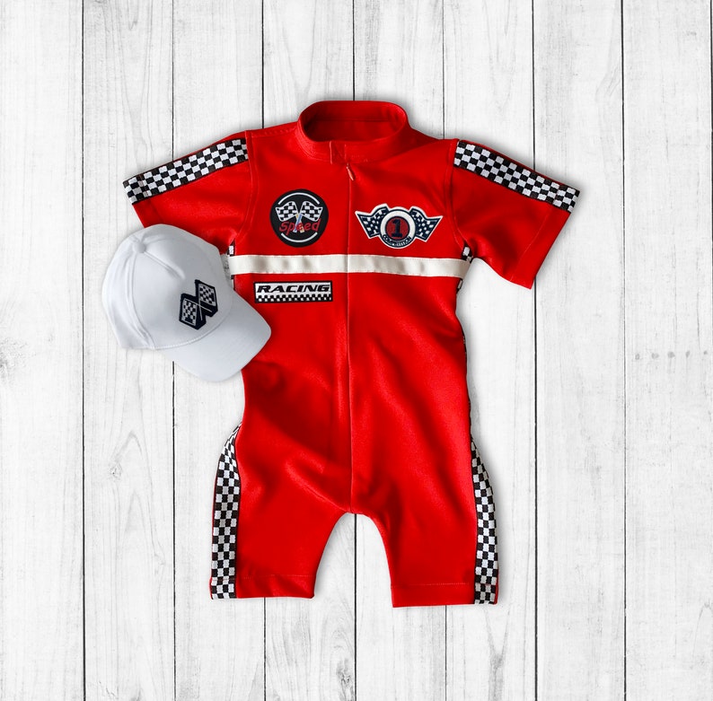 Custom Race Suit-Race Car Birthday-Halloween Costume-1st Birthday Gift-Photography Props-Infant Costume-Racer Jacket image 6