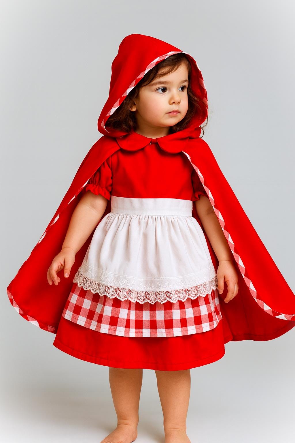 strapless open back dress Women Sexy Little Red Riding Hood Adult Costume Fancy Dress Up Halloween  Cosplay