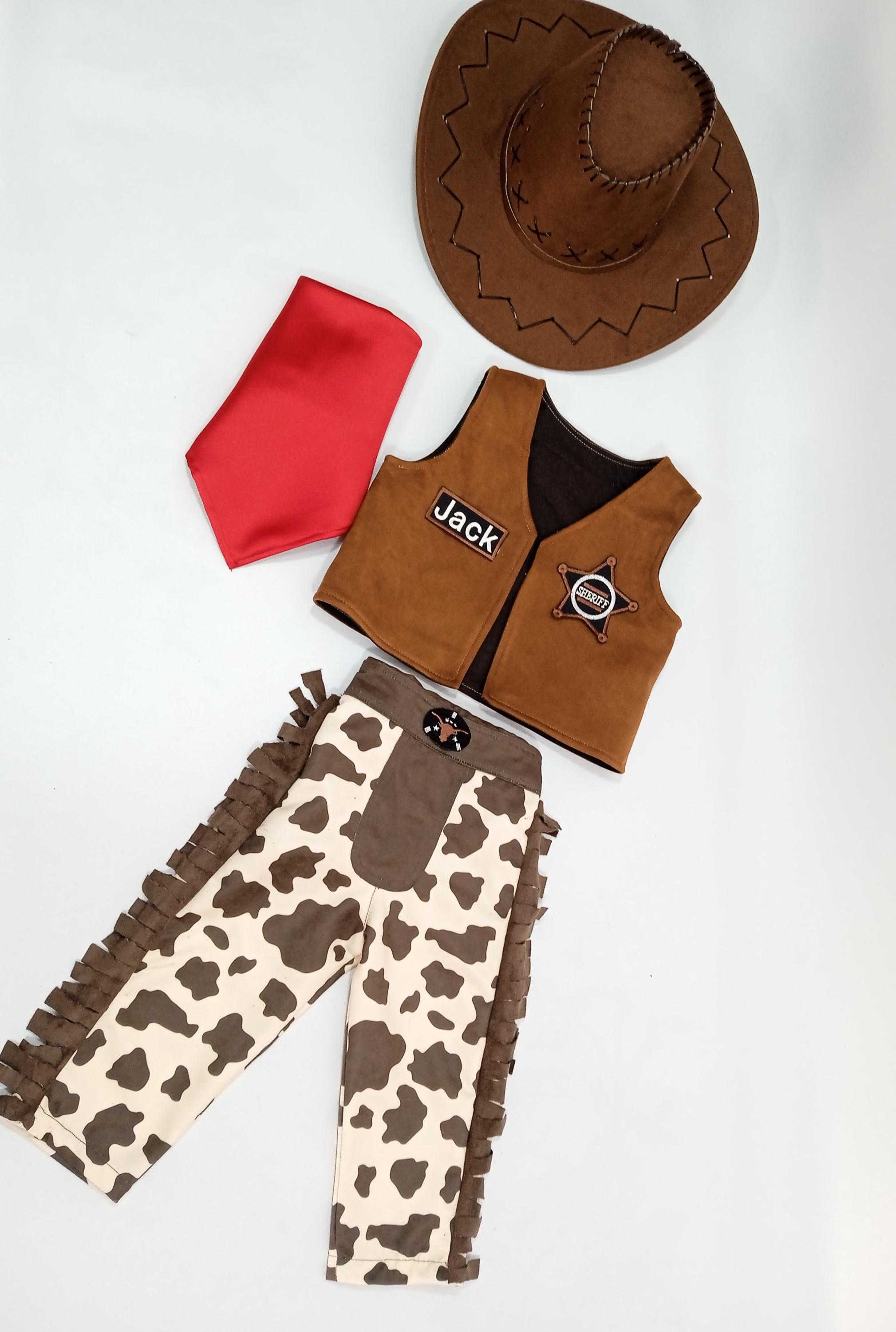 Débardeur Cowboy Homme - Gilet Sans Manches En Flanelle - Imprimé Vache - Déguisement Western