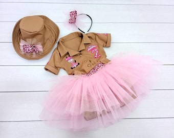 Pink Safari Birthday-Safari Halloween Costume-Scout Wild One Birthday-Two Wild Birthday Girl Scout Party