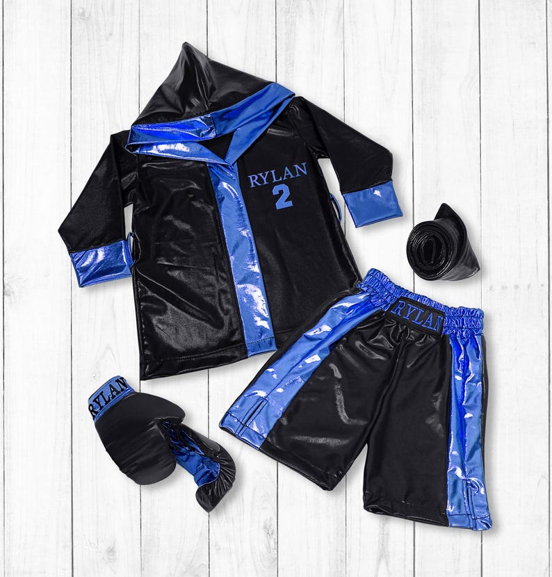 Boxing Robe Cursive Kids Boxing Gloves-boxing Robe-baby Boxing Gloves Personalized Robes ...