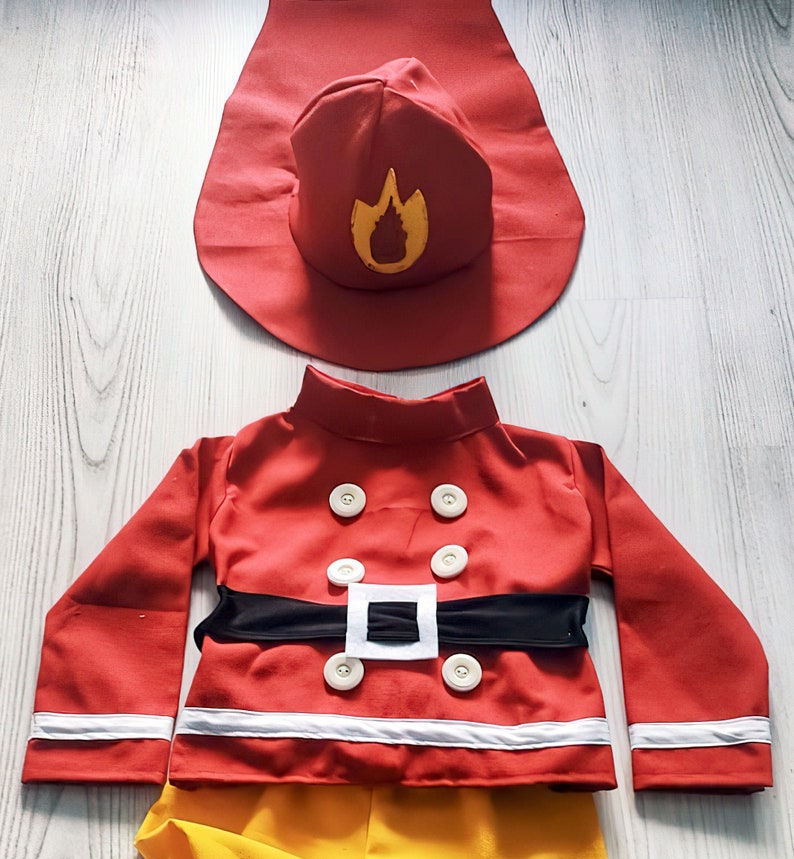 Baby Firefighter Gift for Kids-Fire Fighter 1st Birthday Gift-Halloween Costumes-Photography Photobooth Props image 8