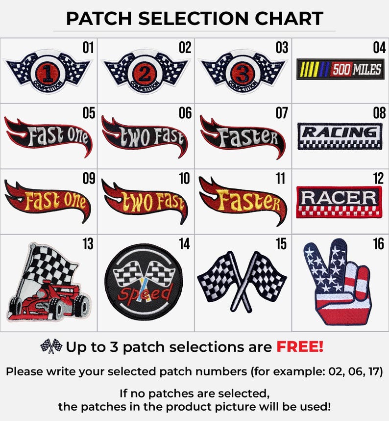 Custom name patch racing costume set for second birthday celebration. Red fabric with checker race stripe details and professional race car jacket styling. Personalized baby boy racing suit featuring ALEX 2 embroidery. Formula racing jacket inspired design for cars birthday party theme. Two fast birthday invitation matching outfit. Premium quality kids racing jumpsuit for auto racing themed events.