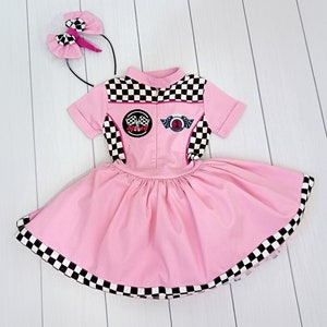 Mom and Daughter Tutu Checkered Dress-Race Car Birthday-Adult Costumes-Fast One Birthday-Two Fast Birthday Custom Race Suit Race Dress