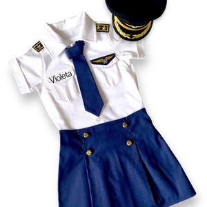 Pilot Gifts for Kids | Halloween Costume | Captain Hat | Aviation Gifts | 1 Year Old Girl Gift | Air Force Gift