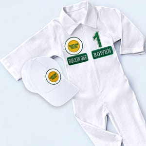 Golf First Birthday-Hole in One Birthday-Girl Golfing-Caddy Outfit-Golf Party-Golf Gifts-Golf Sweatshirt