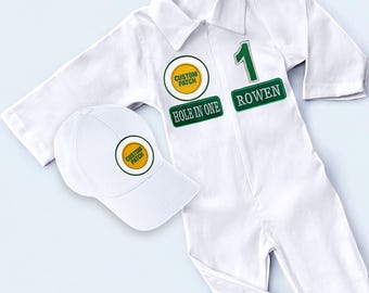 Golf First Birthday-Hole in One Birthday-Girl Golfing-Caddy Outfit-Golf Party-Golf Gifts-Golf Sweatshirt