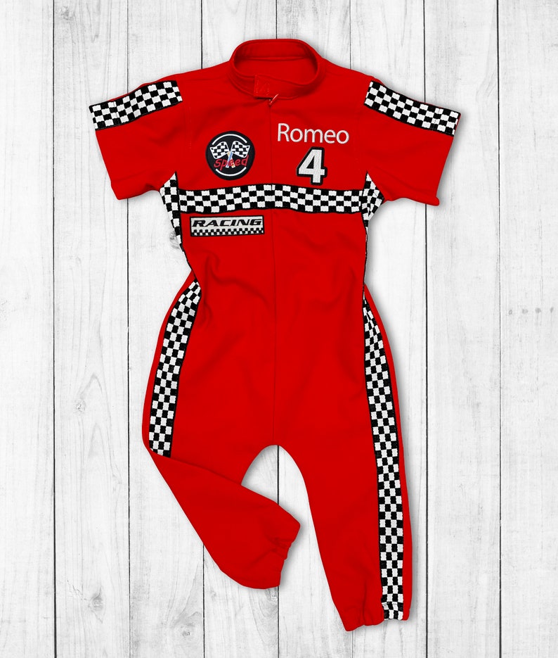 Two Fast Birthday Custom Race Suit-Fast One Birthday-Race Car Birthday-Halloween Costumes-1st Birthday Gift-Drag Race SSPant+AllName