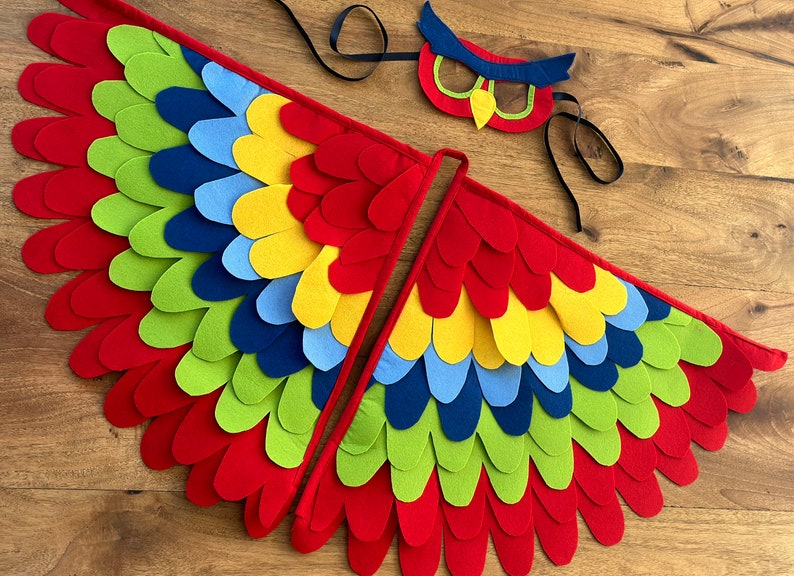 Carnival Costume Wings Capecrochet Owl Maskbaby Parrot Etsy