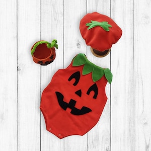 Halloween Pumpkin Costume-Cosplay Costume-Photography Props-Baby Pumpkin Costume-Baby Shower Gift