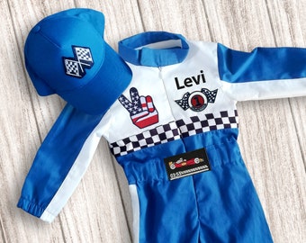 Halloween Costume | Race Suit | Race Car Birthday | 1st Birthday Gift | Photography Props | Infant Costume | Drag Race