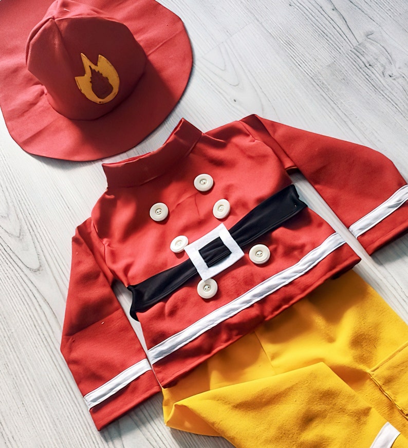 Baby Firefighter Gift for Kids-Fire Fighter 1st Birthday Gift-Halloween Costumes-Photography Photobooth Props image 2