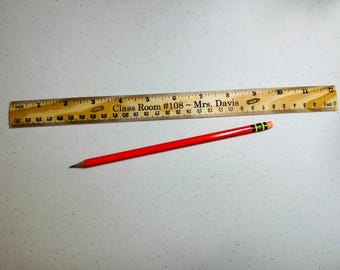 Custom Ruler, 12 Inch Ruler, Personalized Ruler, Back to School, Gift for Kids, Craft Ruler
