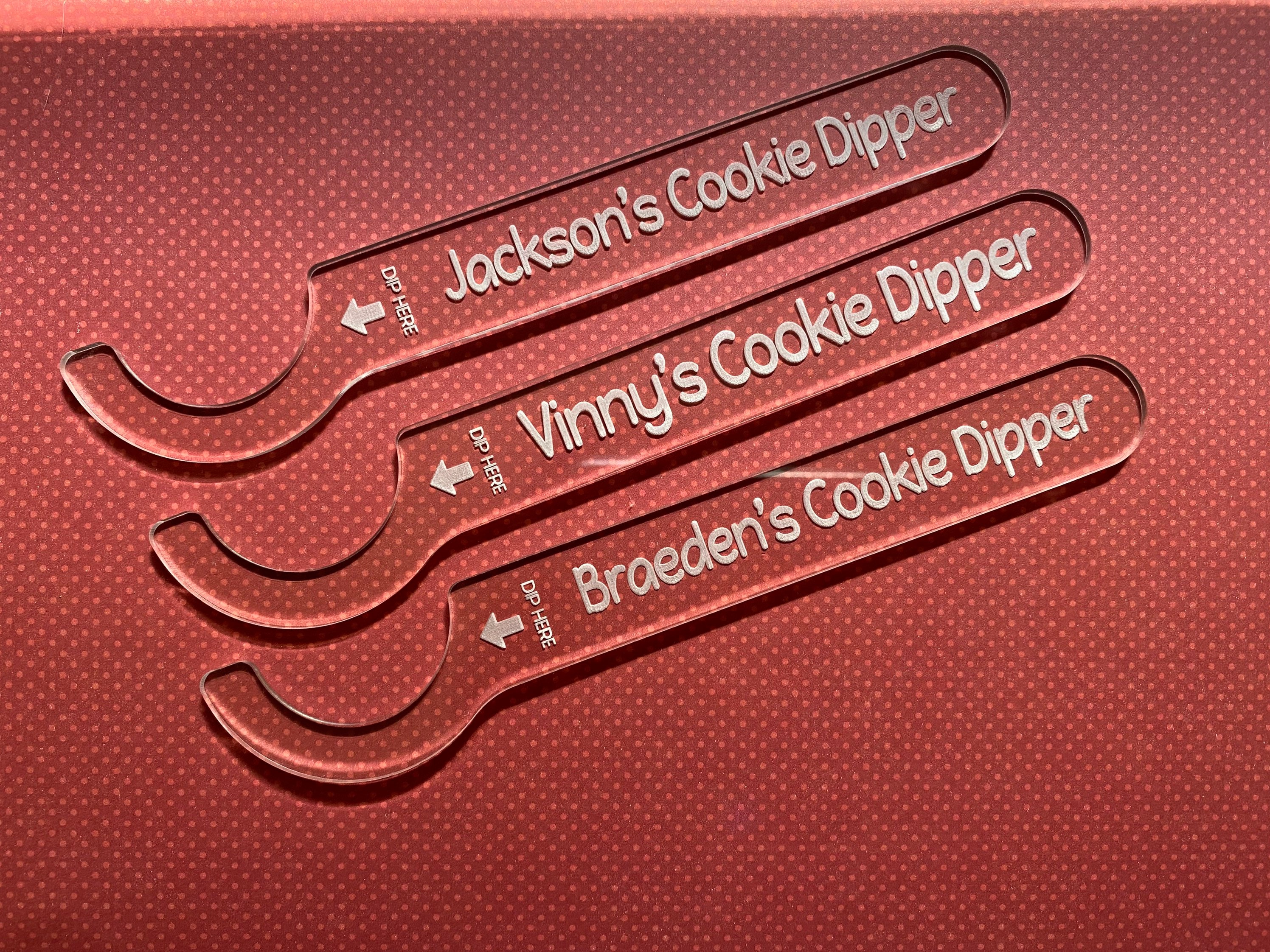 The Cookie Spoon Cookie Dipper Laser Engraved 