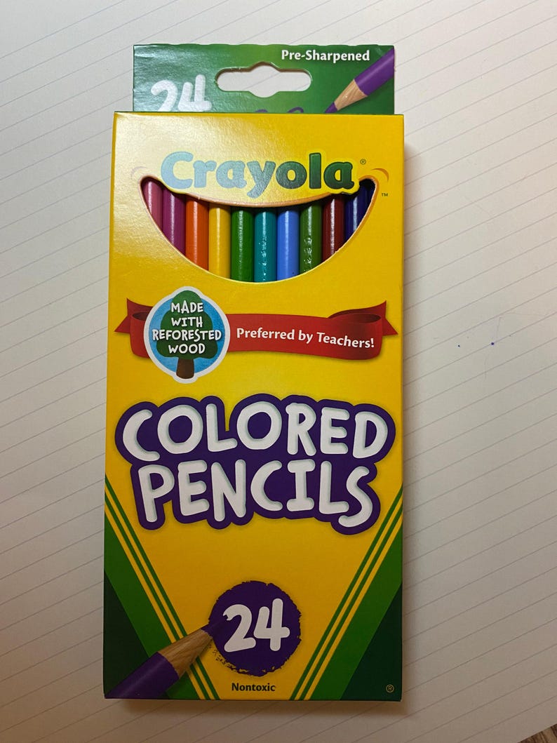 Ships FAST, Personalized Crayola Colored Pencils, Back To School, Set of 12, Set of 24, Engraved Pencils, Gift for Kids, Custom Pencils image 6