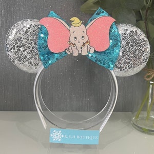 Dumbo Disney inspired Mickey Minnie Mouse ears headband