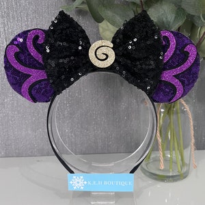 Ursula Villain Disney inspired Mickey Minnie Mouse ears headband little mermaid