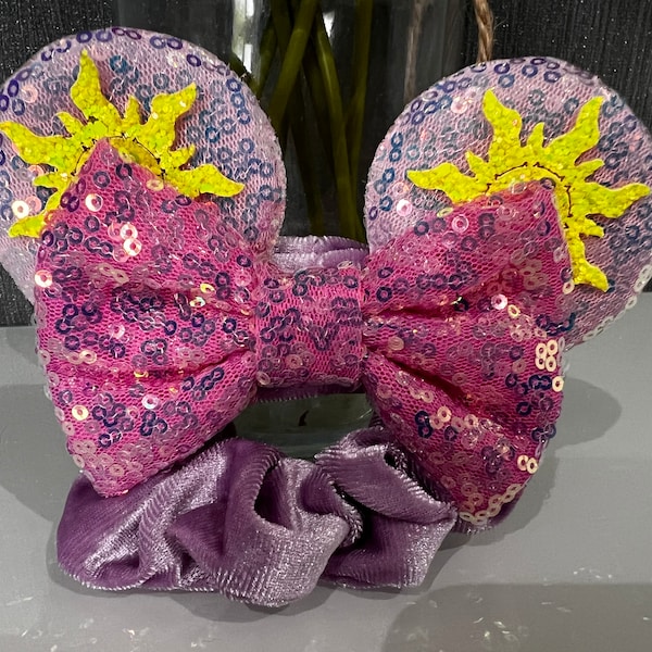 Serre-tête Raiponce Tangled inspiré Disney chouchou Mickey Minnie