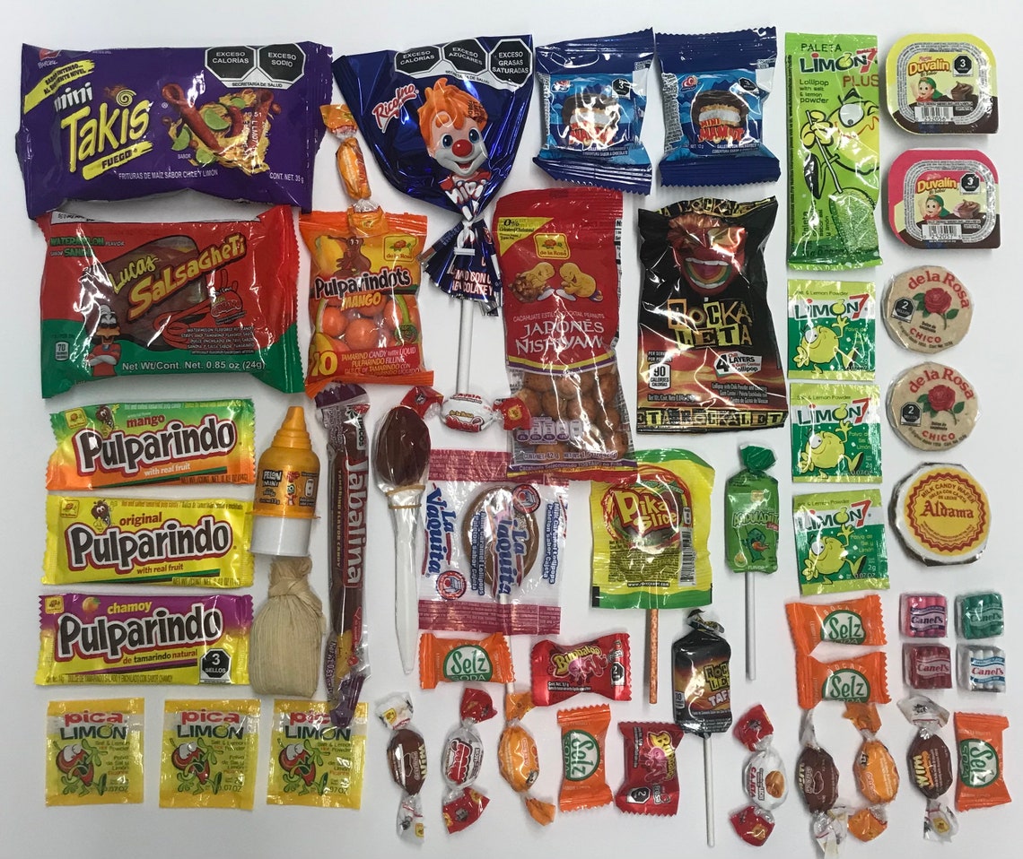 50 Pcs. Mexican Candy Assortment Bag Mix. Etsy