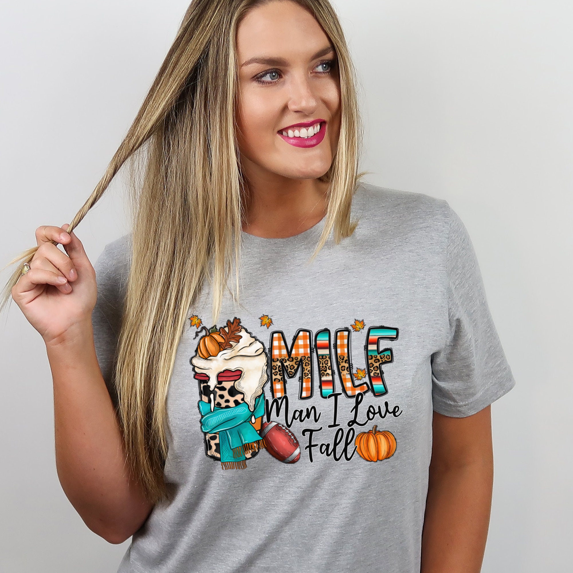 Discover Funny MILF Shirt, Fall Shirts, Fall Clothes, MILF Man I Love Fall Shirts, Fall Coffee Lover Shirt, Pumpkin Spice Shirt, Funny Fall Shirts